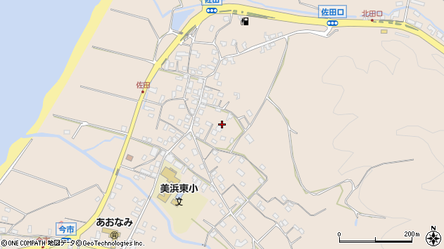〒919-1205 福井県三方郡美浜町佐田の地図