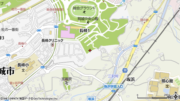 〒206-0821 東京都稲城市長峰の地図