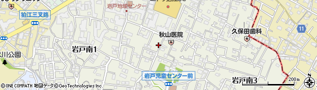 東京都狛江市岩戸南2丁目周辺の地図