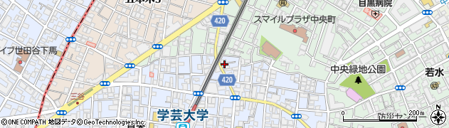 ダスキンメリーメイド目黒店周辺の地図