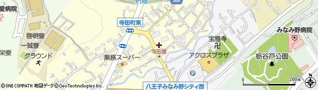 東京都八王子市寺田町64周辺の地図