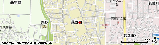 福井県敦賀市萩野町周辺の地図