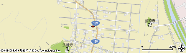山梨県大月市賑岡町周辺の地図