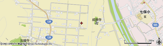 山梨県大月市賑岡町畑倉210周辺の地図