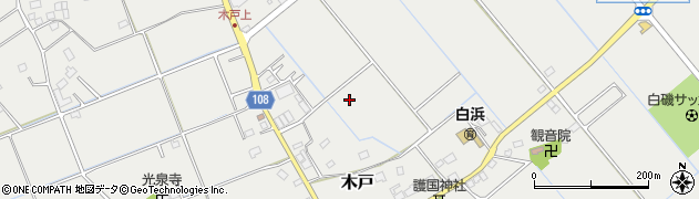 千葉県横芝光町（山武郡）木戸周辺の地図