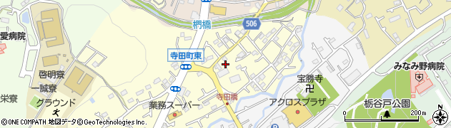 東京都八王子市寺田町81周辺の地図