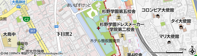 東京都目黒区下目黒1丁目8周辺の地図