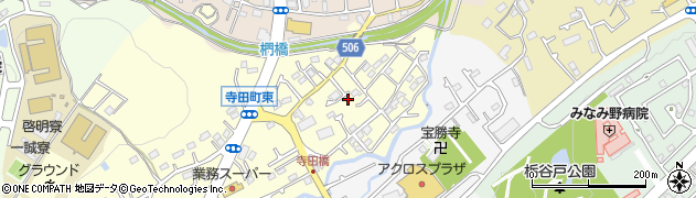 東京都八王子市寺田町71周辺の地図