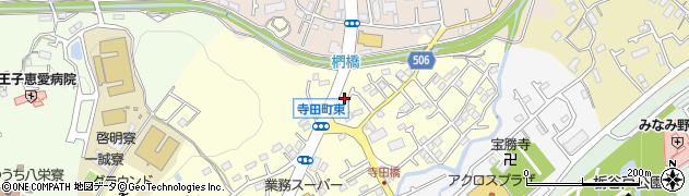 東京都八王子市寺田町108周辺の地図