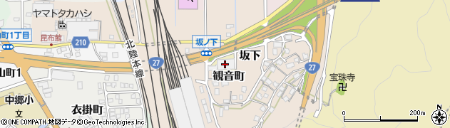 福井県敦賀市観音町周辺の地図