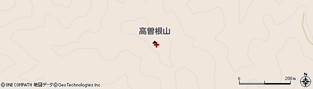 高曽根山周辺の地図