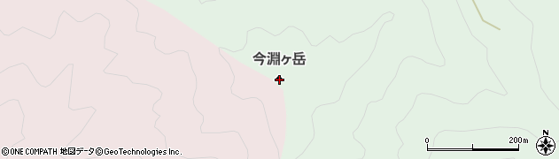 今淵ケ岳周辺の地図