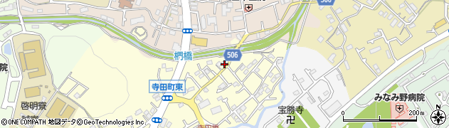 東京都八王子市寺田町98周辺の地図