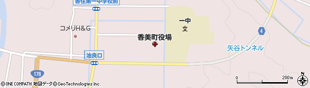 兵庫県美方郡香美町周辺の地図