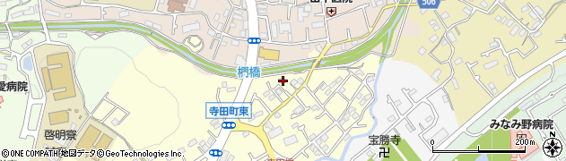 東京都八王子市寺田町114周辺の地図