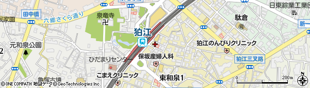狛江駅前郵便局 ＡＴＭ周辺の地図