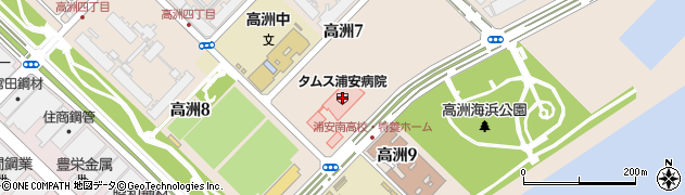 ヤマザキＹショップタムス浦安病院店周辺の地図