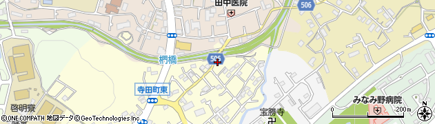 東京都八王子市寺田町95周辺の地図