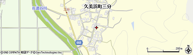 京都府京丹後市久美浜町三分315周辺の地図