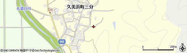 京都府京丹後市久美浜町三分354周辺の地図