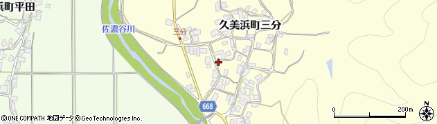 京都府京丹後市久美浜町三分417周辺の地図
