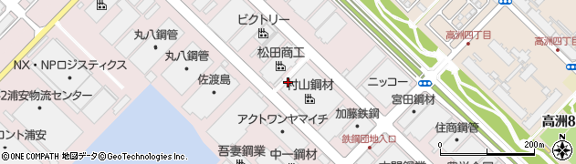 千葉県浦安市港周辺の地図