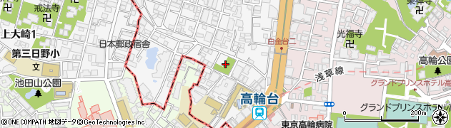 東京都港区白金台2丁目24周辺の地図