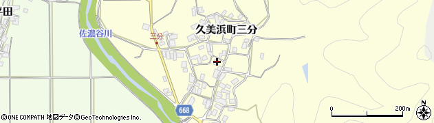京都府京丹後市久美浜町三分309周辺の地図