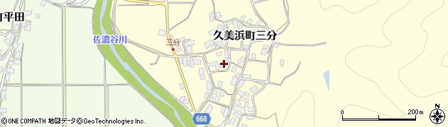 京都府京丹後市久美浜町三分419周辺の地図