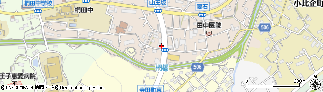 東京都八王子市椚田町115周辺の地図