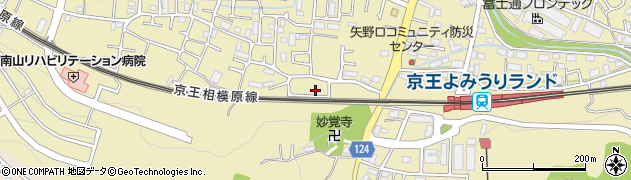 東京都稲城市矢野口2464-12周辺の地図