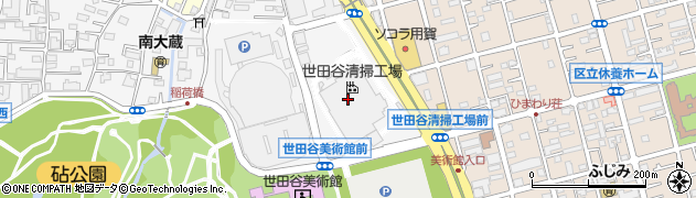 東京二十三区清掃一部事務組合　清掃工場世田谷清掃工場周辺の地図