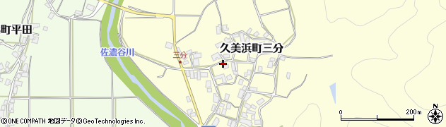 京都府京丹後市久美浜町三分434周辺の地図