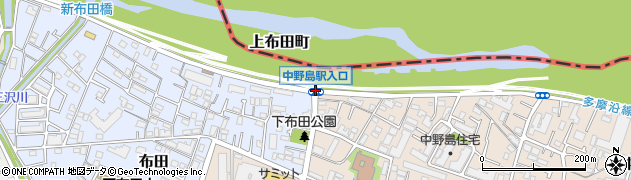 中野島駅入口周辺の地図