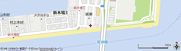 東京都江東区新木場3丁目9周辺の地図