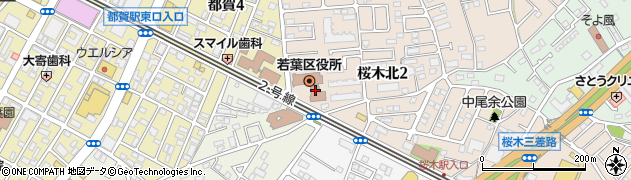 千葉県千葉市若葉区周辺の地図