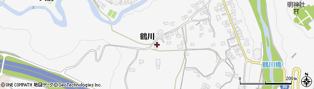 山梨県上野原市鶴川161周辺の地図