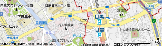 さわやか信用金庫中目黒駅前支店周辺の地図