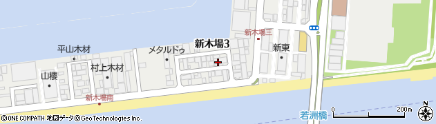 東京都江東区新木場3丁目4-7周辺の地図