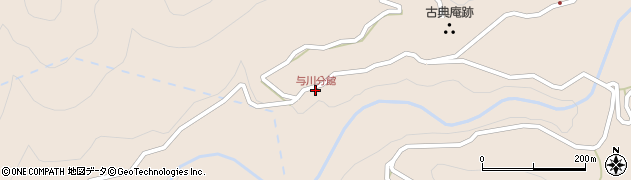 与川分館周辺の地図