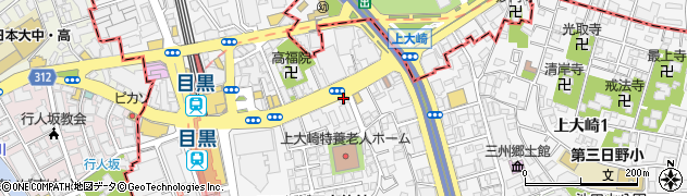東京都品川区上大崎周辺の地図