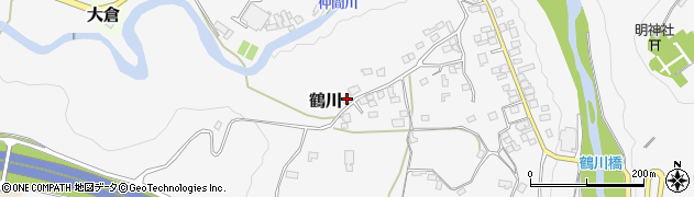 山梨県上野原市鶴川159周辺の地図