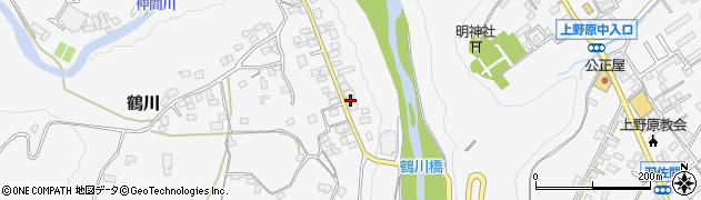 山梨県上野原市鶴川28周辺の地図