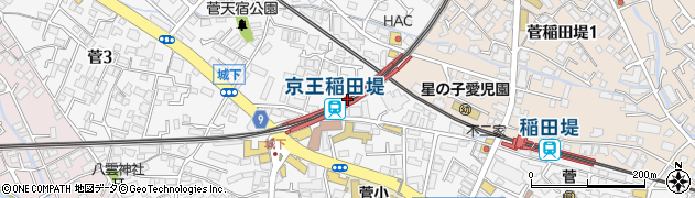 神奈川県川崎市多摩区周辺の地図
