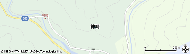 岐阜県山県市神崎周辺の地図
