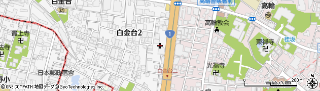 東京都港区白金台2丁目9周辺の地図