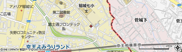 東京都稲城市矢野口2053周辺の地図