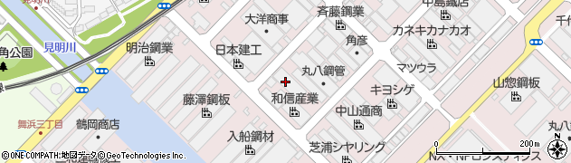 千葉県浦安市鉄鋼通り周辺の地図