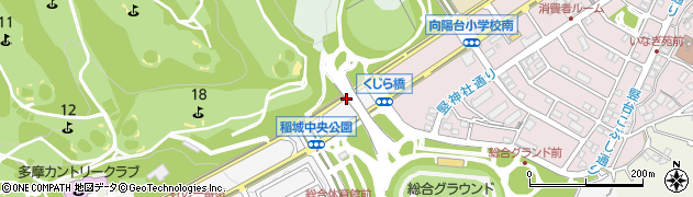 稲城中央公園周辺の地図