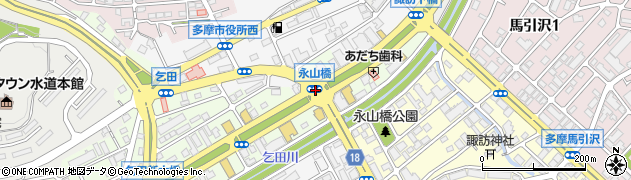 永山橋周辺の地図